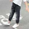 2019 nouvelle mode garçons pantalons enfants jean pour adolescents garçons jean enfants coton vêtements de sport enfants pantalons 4-12 ans G1220