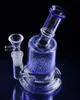 Bong en verre à chaud en nid d'abeille Perc Dab Wax Huile Dorseles sans herbe sèche Vaporisateur à eau Mini Burner d'huile 14,4 mm Joint Sestshophot