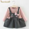 Bebek Kız Giyim Setleri Bahar Bron Set Sevimli Toddle Giysi Moda Çocuk Suits Kıyafetler 210429
