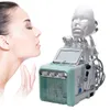 전문 8 in 1 H2O2 Hydro Dermabrasion 얼굴 깨끗한 LED 빛 RF 진공 얼굴 리프팅 물 산소 제트 껍질 다이아몬드 기계 microdermabrasion