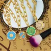 Bohemian Geometryczny urok Bransoletka dla człowieka Rainbow Sun and Moon Bijoux Vintage Biżuteria CZ Kamienne Tureckie Złote Bransoletki