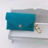 Designer Key Pouch Fashion leather Purse keyrings Mini Wallets Coin Credit Card Holder 8 colors2538234V