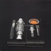 Nectar Collector Kit Rökning Tillbehör med 18mm Titan Nail Grade 2 Mini Glass Rörolje Rigkoncentrat DAB-halm