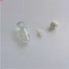 Wholesale 10ml Mini Transparent Glass Liquid Bottles with Leakproof Stopper Clear Empty Perfume Jars 24pcs/lotgood qty