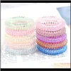 Candy Color Telephone Wire Cord Tie Girls Kids Elastic Band Ring Women Rope Bracelet Stretchy Scrunchy 7Jgiq Rubber Bands Hdb3K7133203