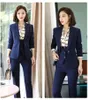 Damespakken Blazers Izicfly Style Purple 3 -delige pak Women Trouser Waistcoat en Blazer Set Office Uniform Elegant Business Pant met V