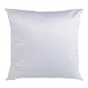 Sublimation Blank White Throw Taie d'oreiller avec fermeture à glissière invisible Matériau souple Twill DIY Coussin Cases RRA11385