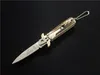 The Bill DeShivs 3 modele Leverletto nóż poziomy D2 ostrze 61HRC klasyczny uchwyt poroża pojedyncze działanie kieszonkowy składany prezent kempingowy noże dla człowieka 1 sztuk