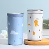 Yeni Thermos Şişe 304 Paslanmaz Çelik Yalıtımlı Vakum Şişesi Çocuklar için Sevimli Uzun Ömürlü Yalıtım 350ml Termal Kupalar