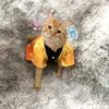 Cape de chat Anime Demon Slayer Kimetsu No Yaiba, Costume à la mode pour animaux de compagnie, Cape confortable, dessin animé petit chien COS Ninja, tenue sweat-shirt
