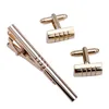 1sets homens terno camisa de vestido stee inoxidável gravata clasp clip clip pin cufflinks definir presente