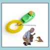 Obedience Home Garden Dog Button Clicker Sound Trainer con cinturino da polso Guida per gli aiuti Pet Click Training Tool Forniture per cani 11 Col Bb9126316