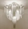 Lâmpadas pendentes Luxo LED Teto Candelabro Creative Borla Alumínio Indoor Iluminação Sala de estar Staircase Chandeliers Villa Luster