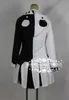 Anime Danganronpa V3: Killing Harmony Cosplay Monokuma de alta calidad Traje unisex abrigo + camisa + corbata + falda (o pantalones) + calcetines Y0913