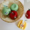 Bougies de fruits parfumées à la main fruits créatifs - accessoires photo en forme de coffret cadeau bougies de fruits