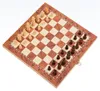 Trä schack Set International Chess Entertainment Game Set Folding Board Educational Durable och slitstarkt underhållning 33 Z2