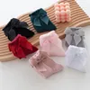 DHL Short Sock Sock Socks Nops Новые малыши девочка Big Bow Conting High Long Soft Kids Nops Bowknot 100% хлопок 0-3 года новорожденных носков