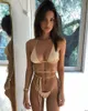 Kombinezon jednocześnie kostium kąpielowy Kąpiel Bikini plażowe stroje kąpielowe brazylijskie solidne seksowne kobiety smyt femme for3253702