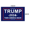 2024 Vlag Vlag Banner Donald Trump vlaggen Houd Amerika Geweldig Banners 150 * 90cm 3x5FT Ondersteuning Dropship en Groothandel