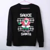 Funny Santa Men Women Christmas Sweater Tops Jumper Father Xmas Ugly Xmas Sweaters Autumn Winter Pullovers Y1118