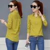 Mulheres Primavera Estilo De Verão Chiffon Blusas Camisas Lady Casual Office Work Wear Listrado Blusas Tops Feminina DF1562 210317