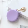 Carino colorato rotondo portamonete in silicone piccole donne ragazze portamonete portamonete mini cavo dati auricolare borsa borse regalo per bambini