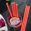 Drinking Straws Disposable Bubble Tea Thick Rainbow Drink Paper Straw For Bar Birthday Wedding Party Supplies RH03462