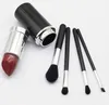 Makeup Brand Look In A Box Basic Brush Set di pennelli da 4 pezzi con supporto a forma di rossetto grande STRUMENTI per trucco buon articolo wood7169693