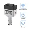 Universal 2 в 1 Car Charger DC 12/24V до AC 220V/USB 6V Адаптер инвертора с USB с USB -сокетом для всех телефонных инверторов 12V