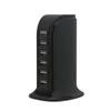 30W Multi 6 Port USB Laddare 6A Rapid Laddstation Mobiltelefon Desktop Travel Hub Connectors Extension Socket PlatoonInt