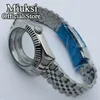 36mm / 40mm Sapphire Vidro Jubileu Pulseira Case Fit NH35 NH36 ETA 2836 Mingzhu DG2813 3804 Miyota 8205 8215 821a movimento