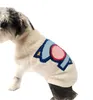 Casual rits huisdier trui t-shirt brief gedrukt sweatshirts hond kleding schnauzer bulldog poedel puppy kleding