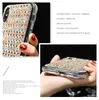 For iPhone 12 Mini 11 Pro XR XS Max 8 7 Plus Phone cases Luxury Rhombus Pattern Diamond Design Women Glass smartphone Case