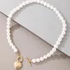 Catene di perle vintage Collana Collare Ciondolo dichiarazione per le donne Catena sul collo Chocker Gioielli punk Amicizia Regalo Collane288h