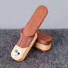 Dernières caisses en bois naturel Pipes Portable Boîte de rangement de tabac à herbes sèches Pirogue Cigarette Rotation Pli Fumer Stash Case Holder Multi-fonction Handpipe DHL Gratuit