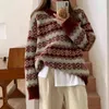 Bella Philosophy Wonder Winter Vintage Knitted Sweater Casual Ugly Christmas Sweater Loose Thick Pullovers Korean Style Chic Top Y1118