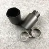 1 pièce noir mat fibre de carbone Akrapovic tuyau d'échappement voiture universel Auto pièces en acier inoxydable AK silencieux pointe Nozzles276t