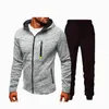 Mäns Tracksuits Hoodies Suit For Sets Fleece Warm Tracksuit Långärmad Two Piece Hoodie Male Höst Big och Tall Byxor passar kläder