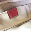 Bolso de cuero para cámara 2022, bandolera cruzada, bolsos de hombro para mujer, billetera con letras de hilo, bolso rojo y negro para mujer, borla de cuero genuino