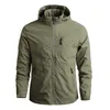 Mänskliga Jackor Taktisk Vattentät Bomber Jacka Hooded Windbreaker Män Outdoor Sports Quick Dry Jacket Lättviktsköld X0710