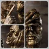 Nordic Resin Silence - золотая персонаж скульптура абстрактные фигурка дома украшения аксессуары современного искусства орнамент свадебный подарок 211108