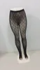 Designer Simple Black Lace Mesh Stockings Hollow Out Pantyhose Sexy Tights Hosiery Style Letter Leggings Socks For Women2015081