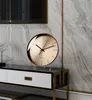 Relojes de mesa de escritorio, reloj nórdico para sala de estar, decoración de lujo para el hogar, adornos modernos, pared de péndulo ZB125
