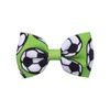 Accessori per capelli Ragazze Handmade 2022 Coppa del Mondo Calcio da calcio Stampato Nastro Bow A Bow Tipelli Coreana Ragazza Coreana 2,7 pollici Copricapo Fashion Fashion Infante Tennis Sport Pin per capelli