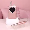 Accessori per trapano per unghie Macchina cordless portatile in oro rosa chiaro 35000 giri/min Lima elettrica per manicure senza fili ricaricabile senza spazzole