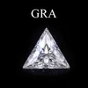 0,3ct till 3CT Trillion Moissanite Loose Gemstones D Färg VVS1 Certifierad diamant Testning Lab Vuxna Stones för Brilliant Smycken G