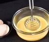 Mini Whisk Egg Beater Mixer Shaker Tools Rostfritt Stål Push Hands Whisks Stirrer Hand Eggs Beaters Home Köksverktyg