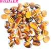 Wojiaer Natural Rose Quartz Opal Gemstone Oval Cabochon Cab Beads No Hole 10x14x5mm Make Jewelri Bu800