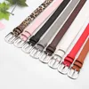 Belts Trendy Alloy Pin Buckle Belt Leather Fashion High Quality Luxury Ladies Metal With Jeans Dress Pants Decor