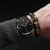 Top marque de luxe CRRJU hommes montre classique affaires en acier inoxydable hommes montre-bracelet mode étanche horloge Relogio Masculino 210517